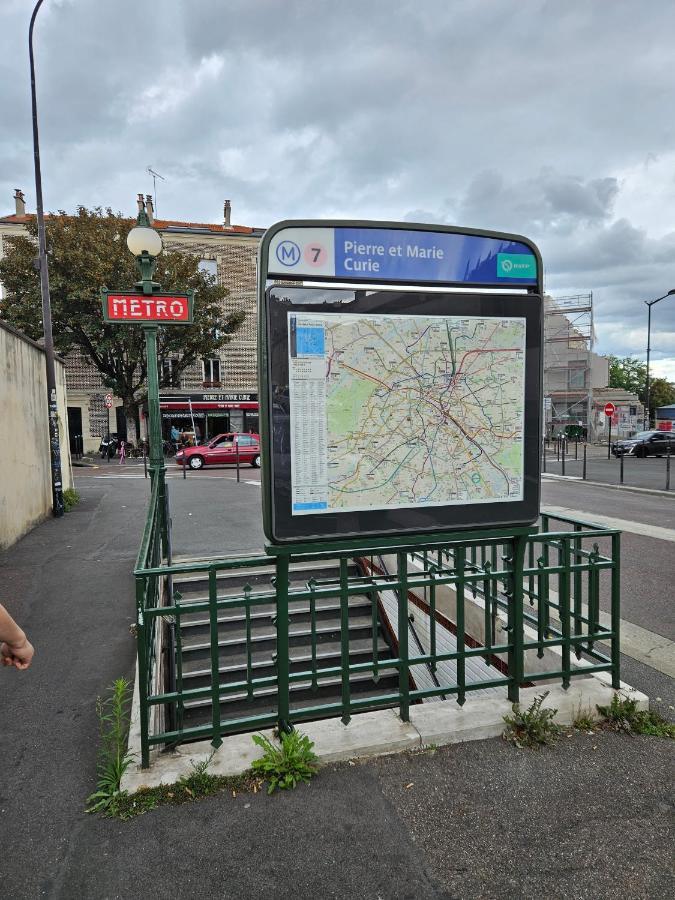Studio 22M2 A Ivry/Seine-A 200 Metres De Paris. Proche Metro 7 Kültér fotó
